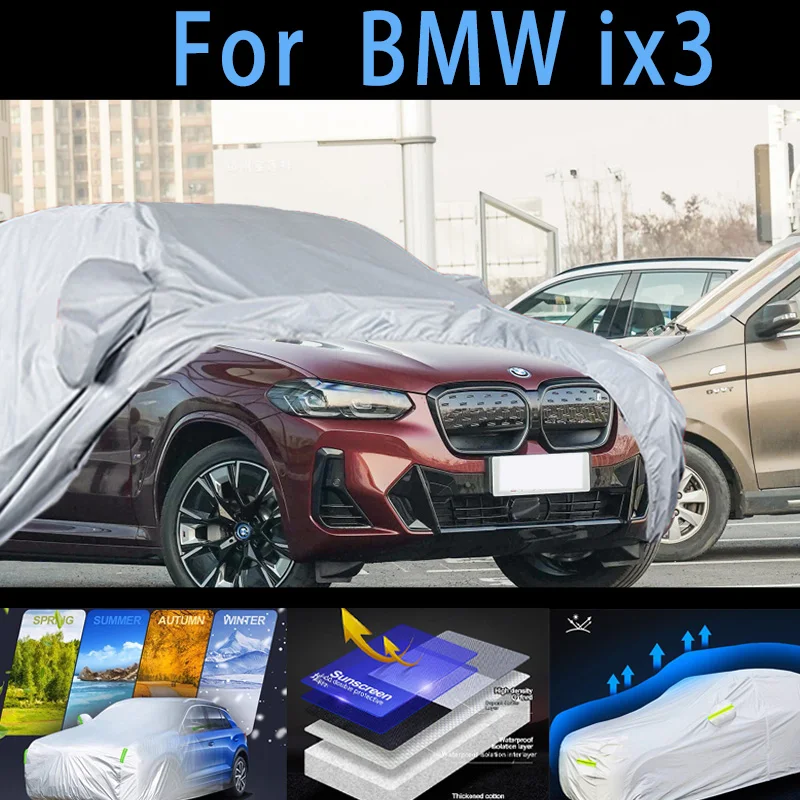 

For BMW ix3 series Outdoor Protection Full Car Covers Snow Cover Sunshade Waterproof Dustproof Exterior Car cover protection