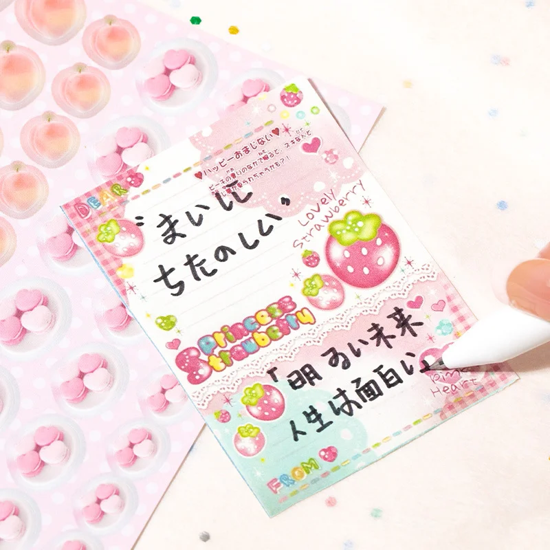 Mr. Paper 1Style 72Pcs/bag Good Mood Maker Cut Film Sticker Book DIY Handbook Scrapbook Phone Case Photo Frame Calendar