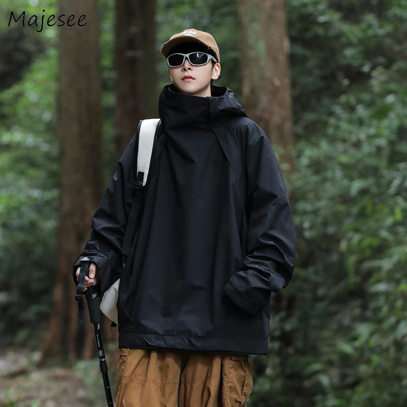 Cargo Jackets Men Sporty Camping Windbreaker Military Baggy Unisex Techwear Tactical Clothing Chaqueta Handsome Chic Streetwear