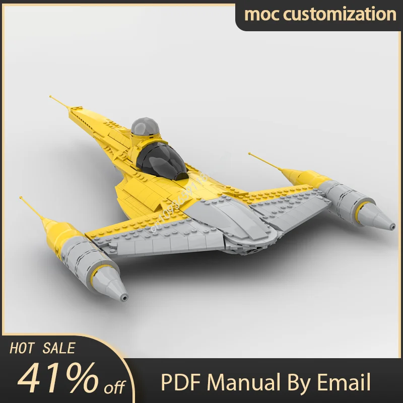 

1049PCS MOC Custom UCS N-1 Starfighter Star Battle Model Building Block Diy Creative Assembly Educational Bricks Toys Kid Gift