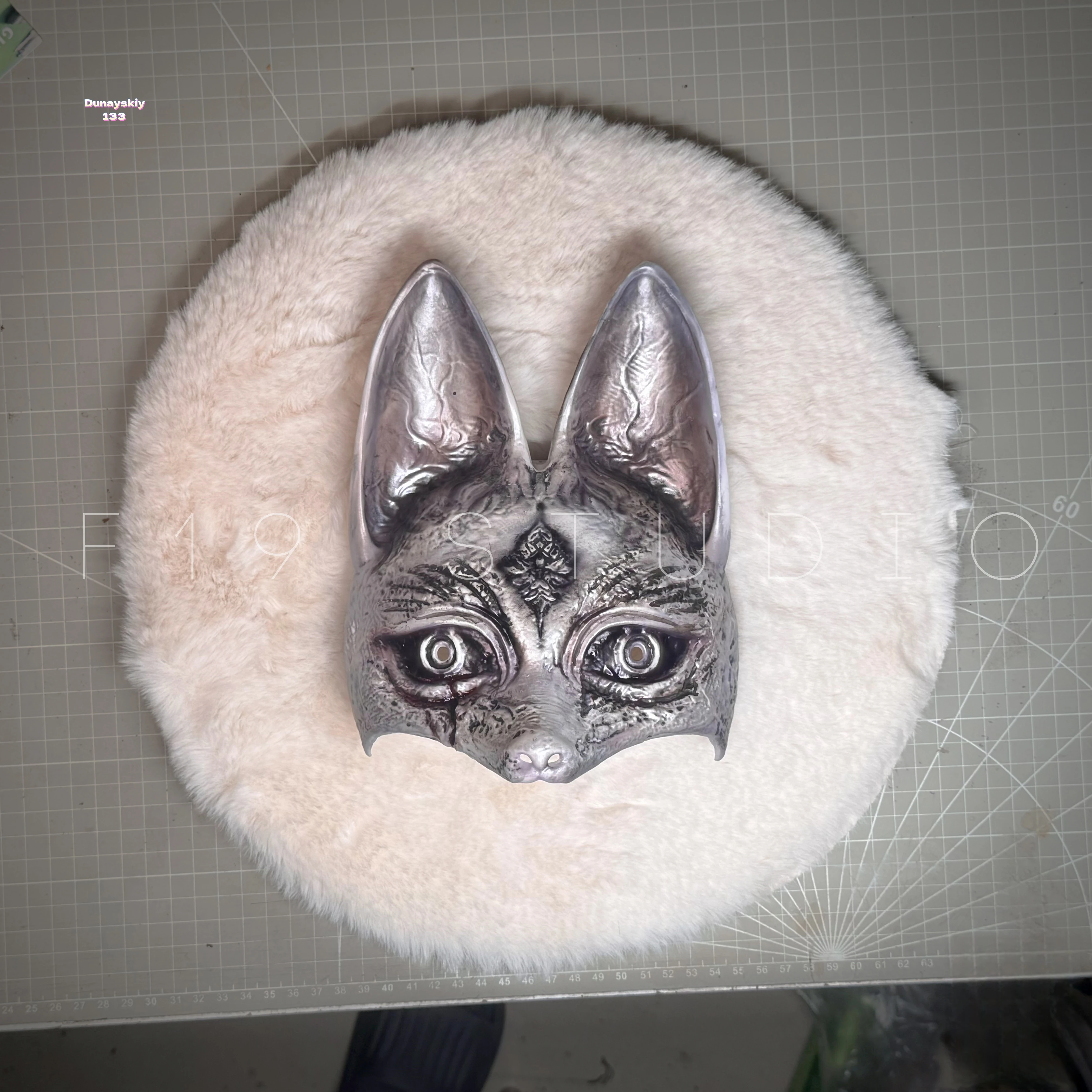 Máscara de zorro de 2 estilos para juego de terror silencioso Hinako Shimizu Scary Hill Cosplay Halloween accesorio de juego de rol