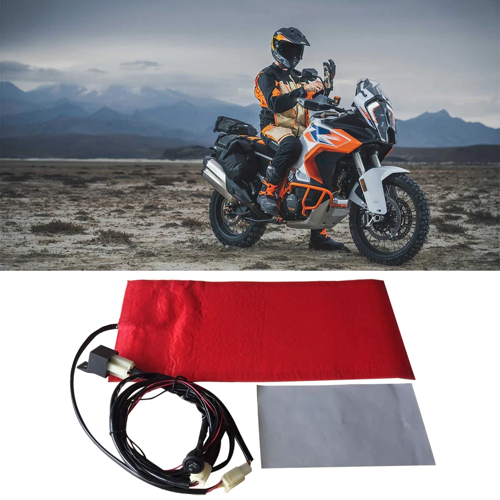 

12 В подушка из углеродного волокна с регулируемой температурой, электрическая грелка, коврик, универсальный подогреватель сиденья, комплект подушек UTV E-BIKE, обогреватель сиденья