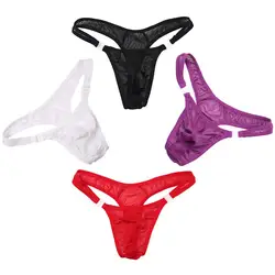 Sexy Men's Breathe Underwear Thong Briefs Bulge Pouch G-String Shorts Underpants