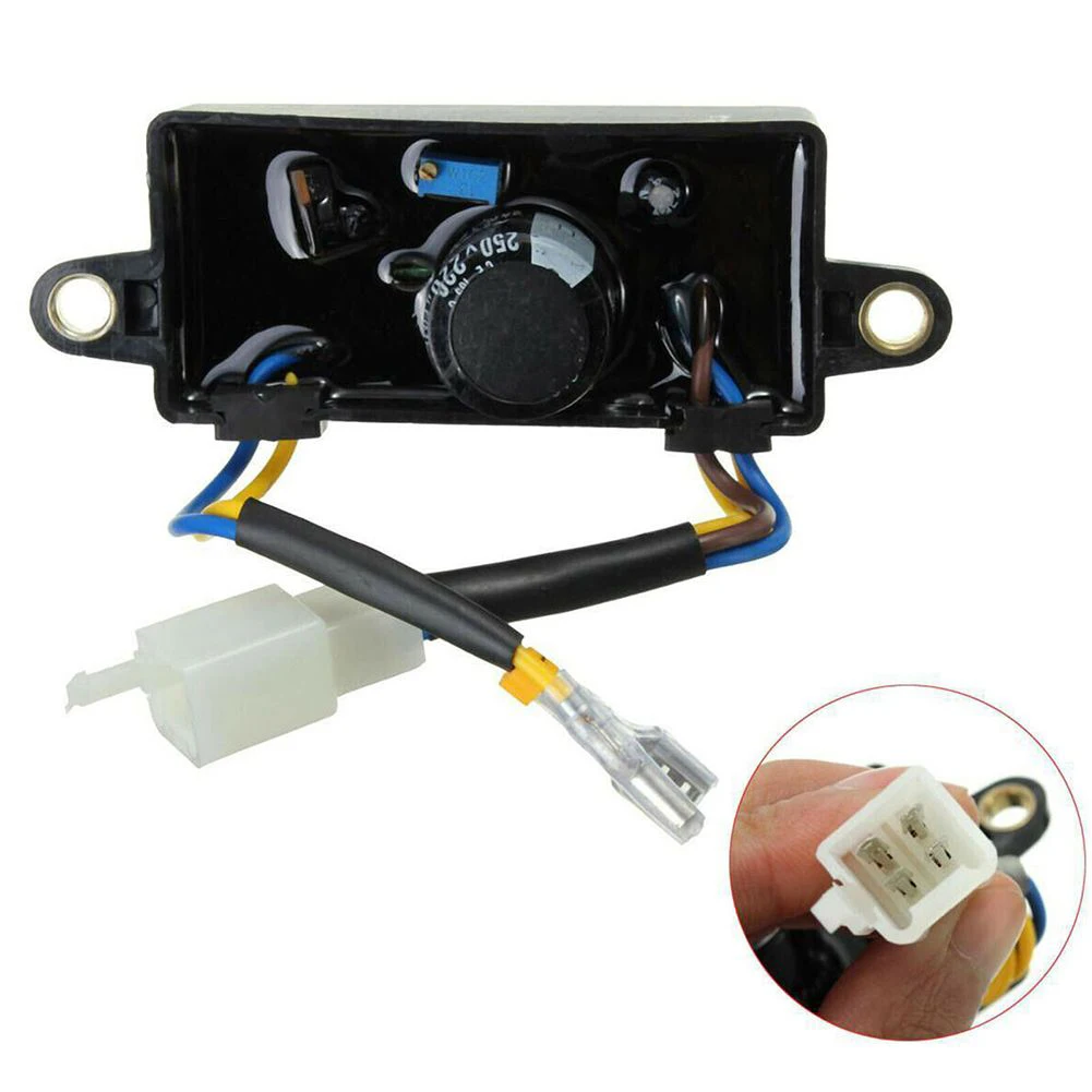 

AVR Fuel Filter Rectifier Regulator Electric Start Single-phase Voltage 110*38*35mm 2KW-3KW Automatic Easy To Handle