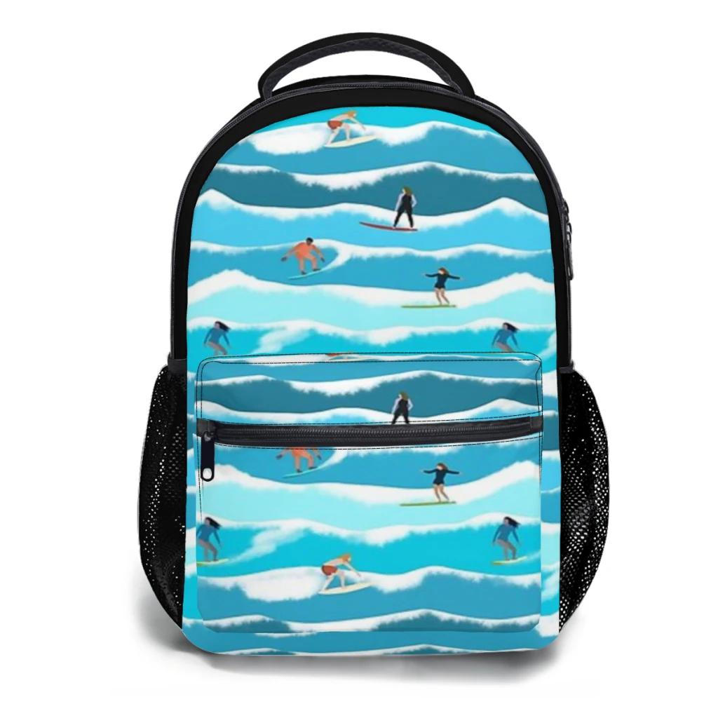 Surfers du Sud-Ouest-Sac à Dos Étanche de Grande Capacité, Cartable d'École pour Ordinateur Portable, 17 Pouces, Nouvelle Collection ﻿