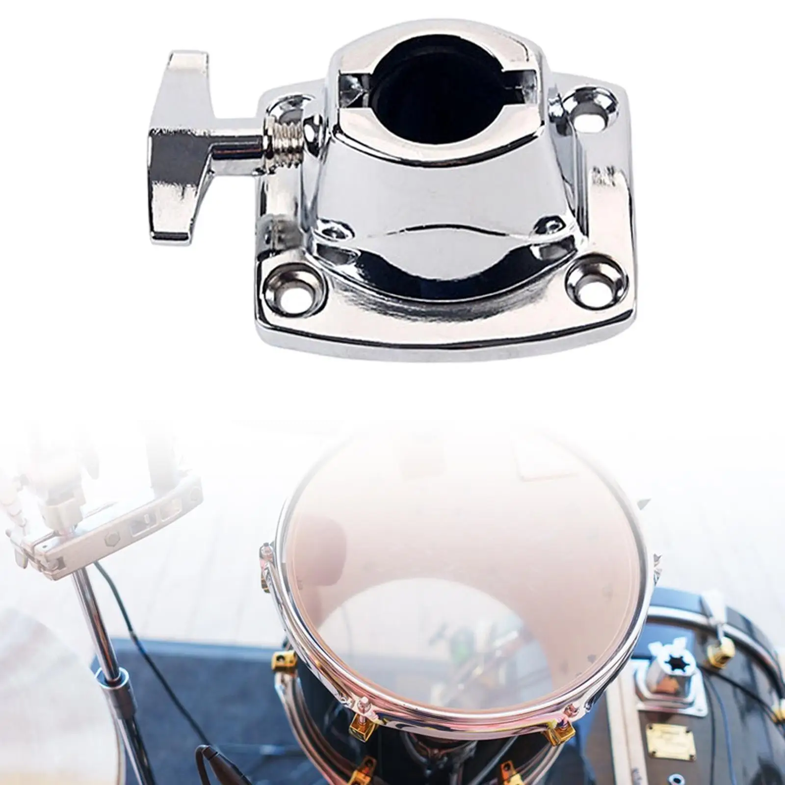 Drum Holder Base Plate Multipurpose Practical Easy Installation Cymbal Holder Clamp for Percussion Instrument Spare Parts