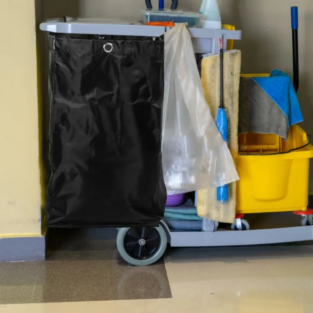Thicken Hotel Housekeeping Rubbish Holder Waterproof Reusable Cleaning Cart Bag Large Capacity Strong Load-bearing Capacity