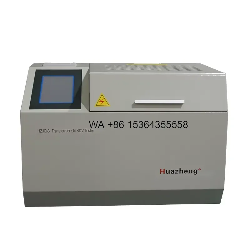 Wmwmnu Automatic Portable 3 Cups Oil BDV Tester Transformer Oil Breakdown Voltage Tester With Display Unit for Lab Work