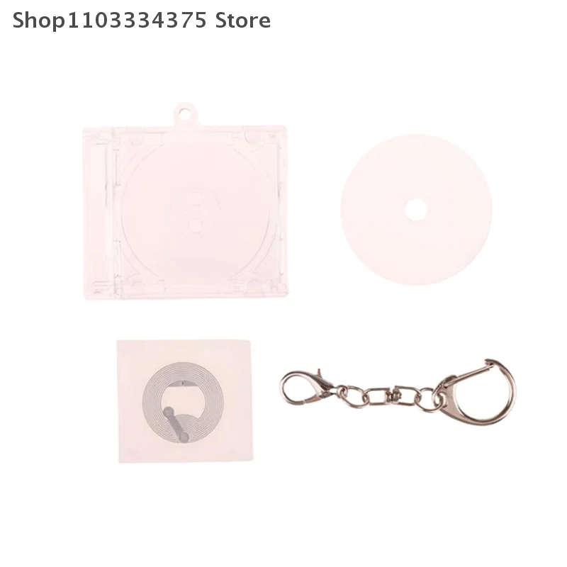 Mini llavero con estuche de disco de CD NFC, periférico funcional para álbum conmemorativo DIY y soporte colgante para mochila