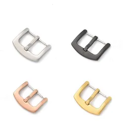 16 18mm 20mm 22mm 24mm 26mm Stainless Steel Drawing Electroplating Watch Buckle for Leather Watch Strap Watch Clasp Accessories