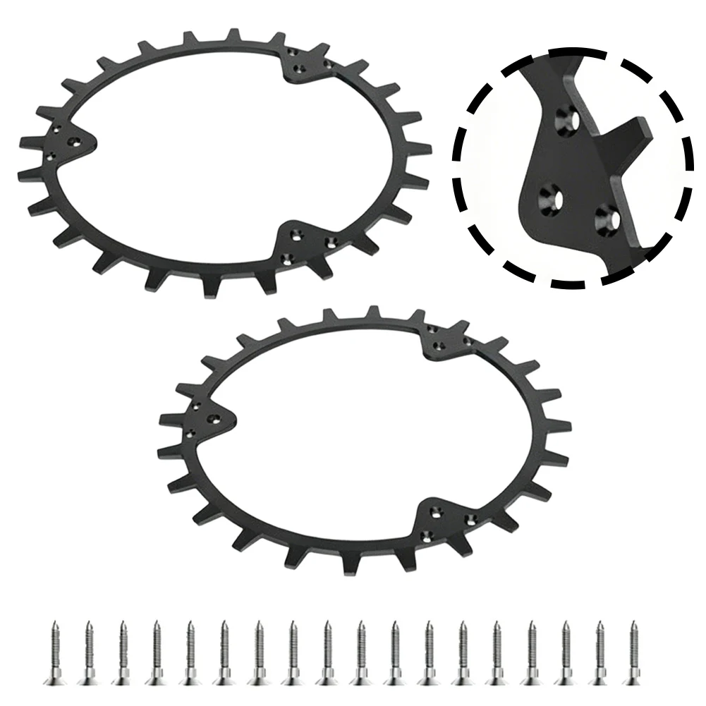/252mm /Spiked /Wheel Kit For Robotic Lawnmower 330 420 430X 435X 440 450X For AWD 550 Plastic Traction Disc With Nails Garden T