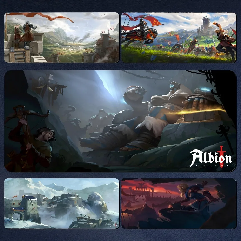 

Game A-Albion Mousepad Large Gaming Mouse Pad LockEdge Thickened Computer Keyboard Table Desk Mat