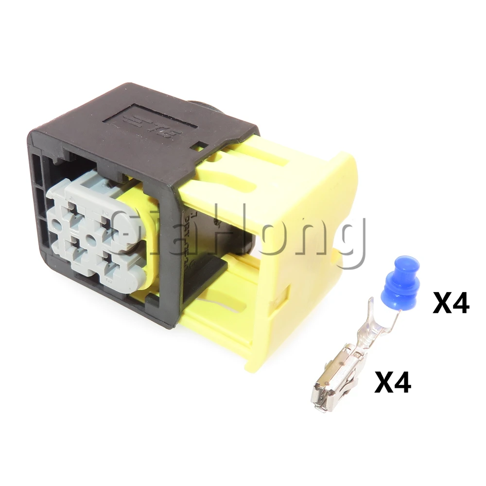 1 Set 4 Ways AC Assembly 2-1418390-1 Car Nitrox Oxygen Sensor Waterproof Socket Auto Urea Pump Wiring Cable Electrical Connector