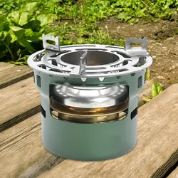 Alcohol Stove Ultralight Alcohol Stove Rack Sturdy Portable Aluminum Alloy Spirit Burner for Outdoor BBQ Hiking Picnic Supplies