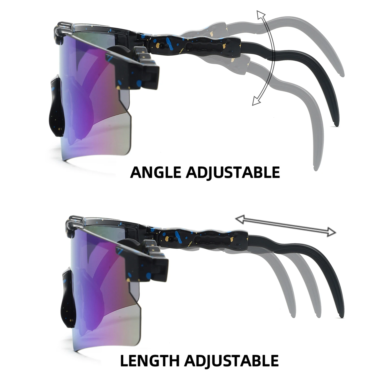 

Adjustable Temples UV400 Safety Goggles Cycling Glasses Men Women Bike Sunglasses Bicycle MTB Eyewear Outdoor Sport Eyeglasses
