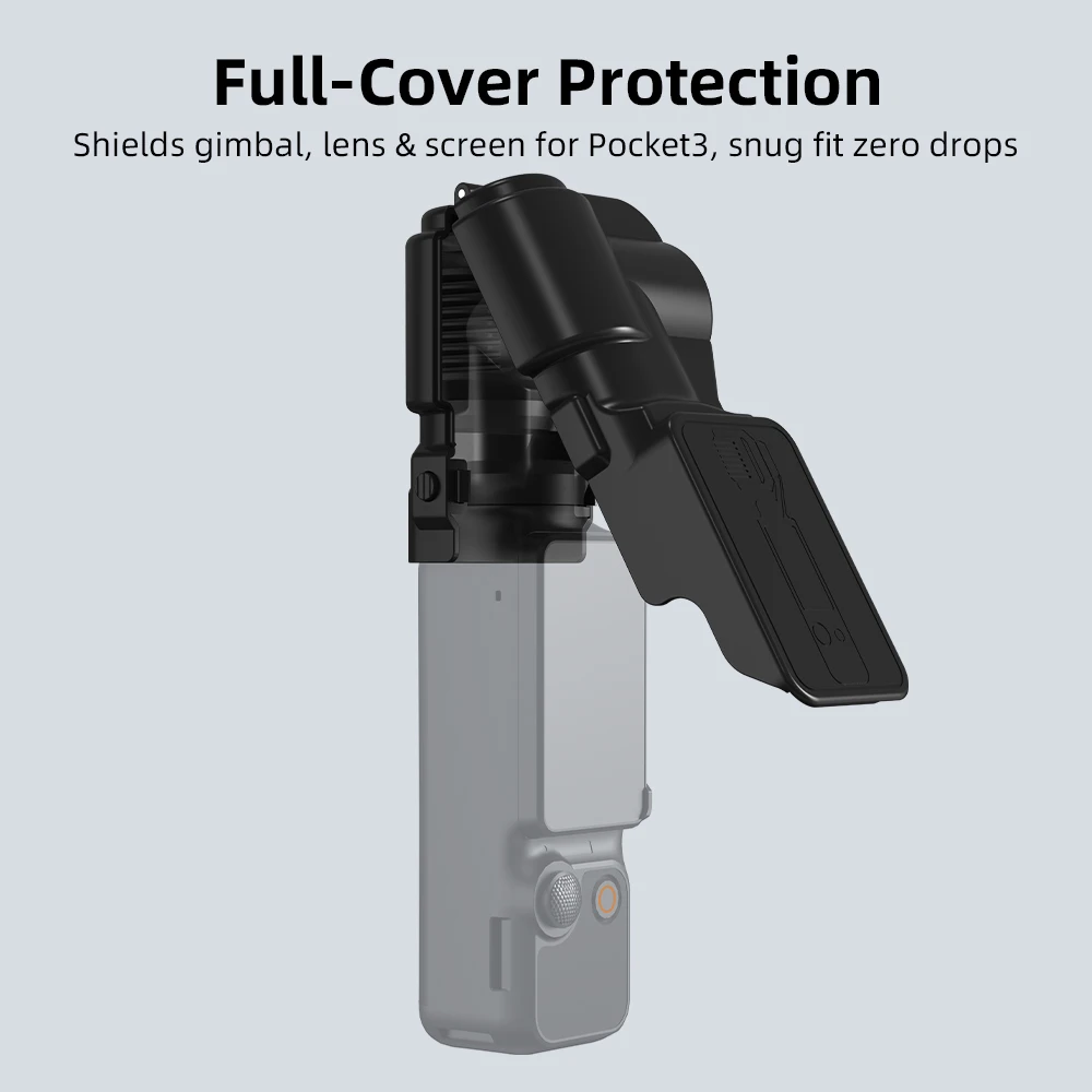 BRDRC Custodia Protettiva per Gimbal e Schermo per DJI Osmo Pocket 3, Accessori Fotocamera, Copriobiettivo, Custodia Rigida con Fodera Morbida