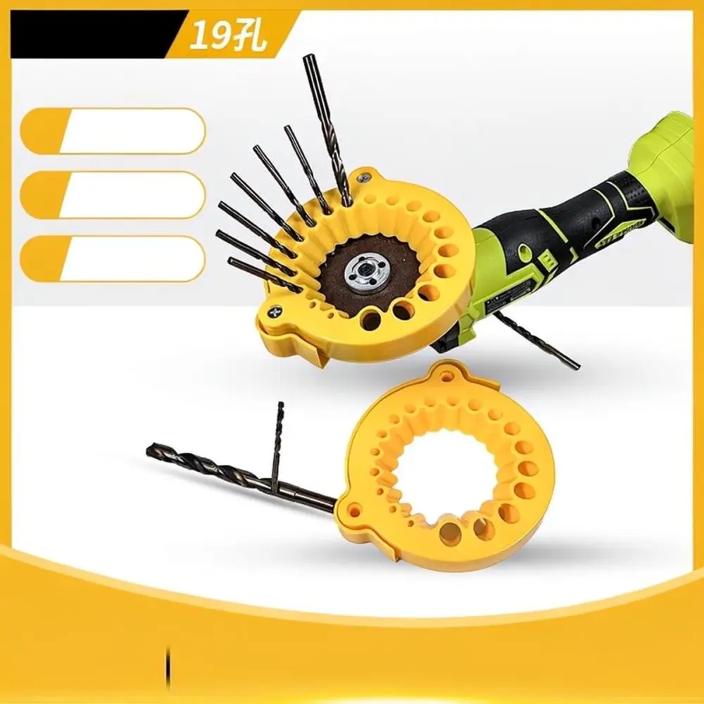 Universal Drill Bit Grinding Stand For Angle Grinder Yellow Sharpening Tool Accessory Durable Home Repair Maintenance