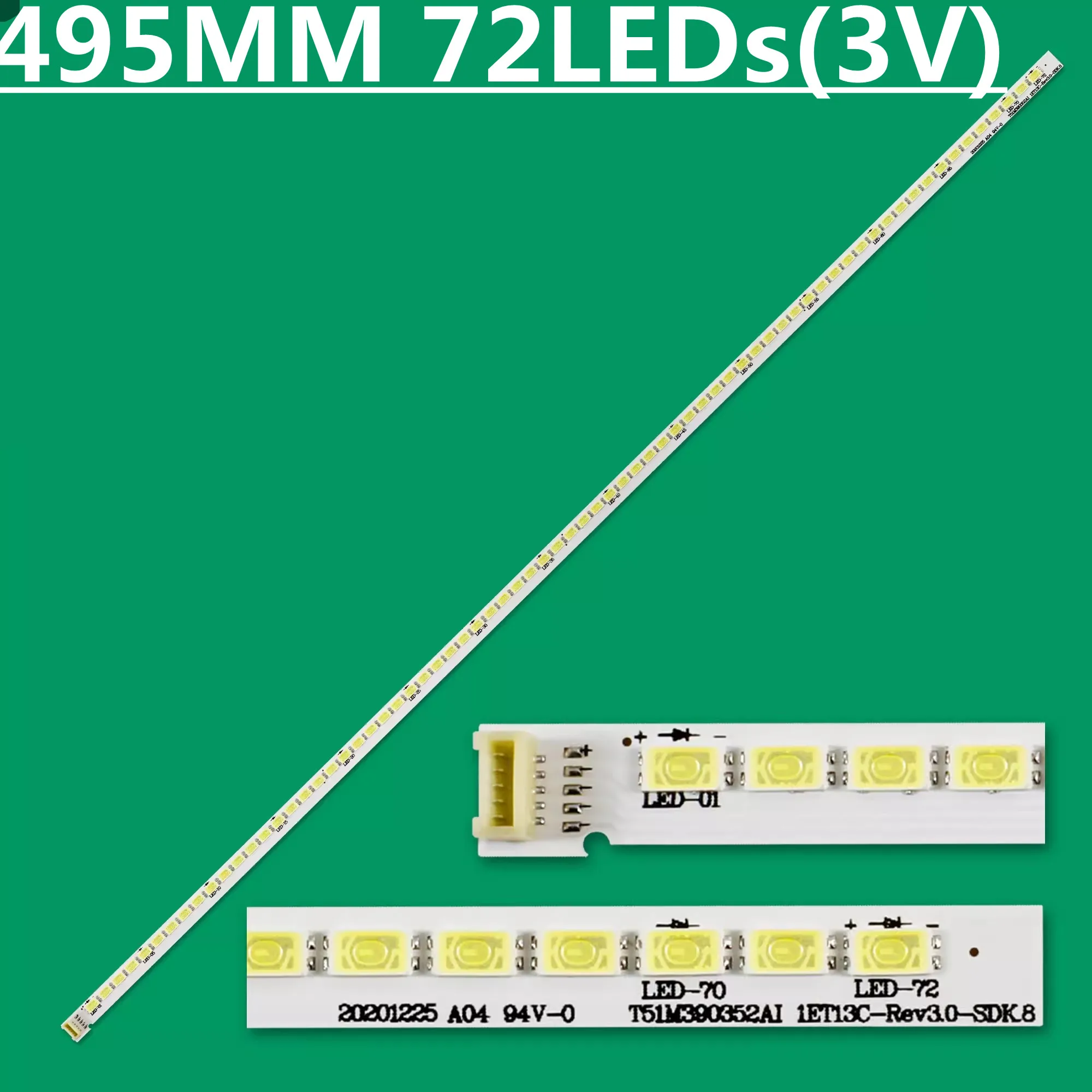 

20PCS LED Backlight Strip For T51M390352AI1ET13C 67-962370-0A0 L39F1510B L39F1590B L39F2510E L39F2560E L39F2550E L39F2590E