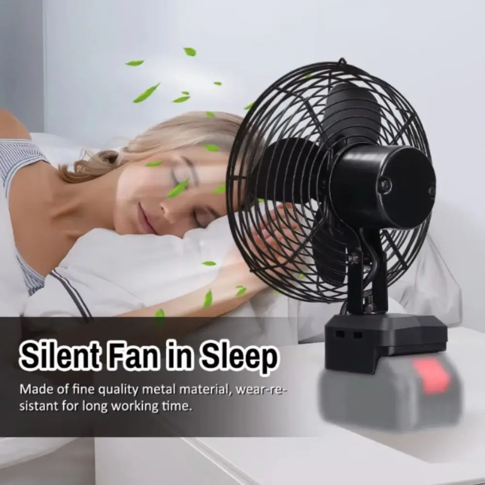 

Desktop Wireless Design Portable Fan Rechargeable Metal Construction High Power Fan Electric Fan Outdoor Use