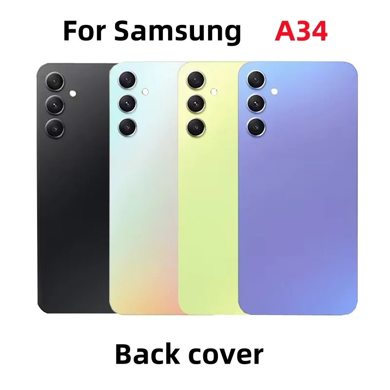 Mobile phone back cover case replacement for Samsung Galaxy A34 a346m SM-A346B a346n battery back cover rear door housing case