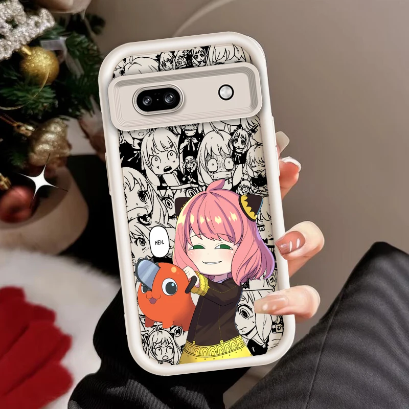 SPY X FAMILY Art Anime For Google Pixel 9 8A 8 7 7A Pro XL 5G Eye Ladder Phone Case Soft TPU Shockproof Cover TPU Phone Case