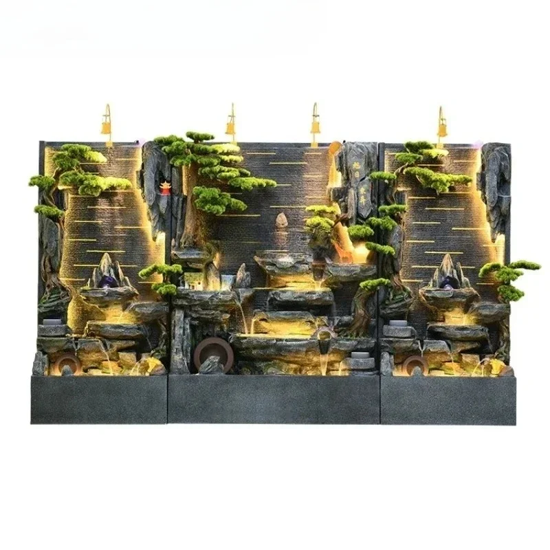 

BArtificial Mountain and Fountain Water Curtain Wall Screen Office Opening Fortune Courtyard Fish Pond Landscape Decoration