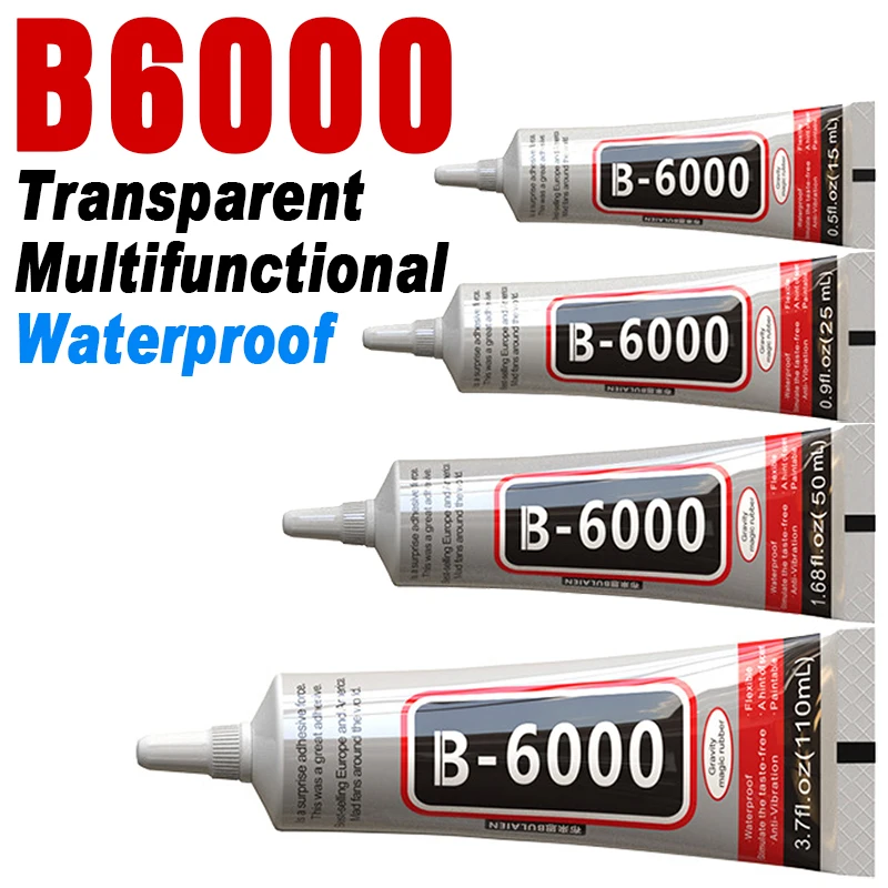 

B6000 супер клей для мобильного телефона клей для сенсорного экрана DIY ремонт алмазные ювелирные изделия стекло офисные принадлежности 15 мл 25 мл 50 мл 110 мл
