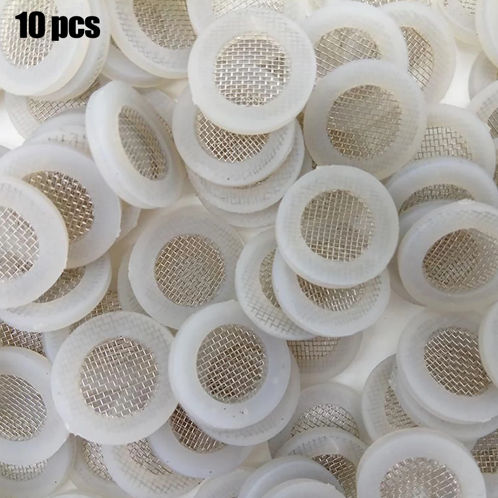 10pcs Filter Gasket Washer Dishwasher Shower Valve Hose Strainer Gauze Washer Plumbing Connections Head 3/4\