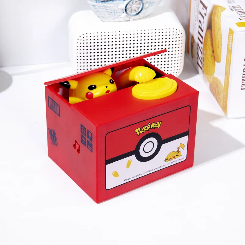 Pokemon actie figuur spaarpot anime cartoon pikachu stelen munten spaarpot geld veilig verjaardag kinderdag geschenken