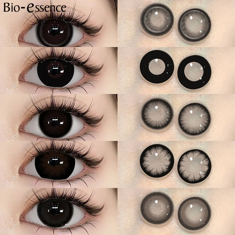 Bio-essence Black Cos Wednesday Kontaktlinsen für Augen Cosplay Linsen Anime Linsen Zubehör Linsen Schwarze Linsen Weiße Linse