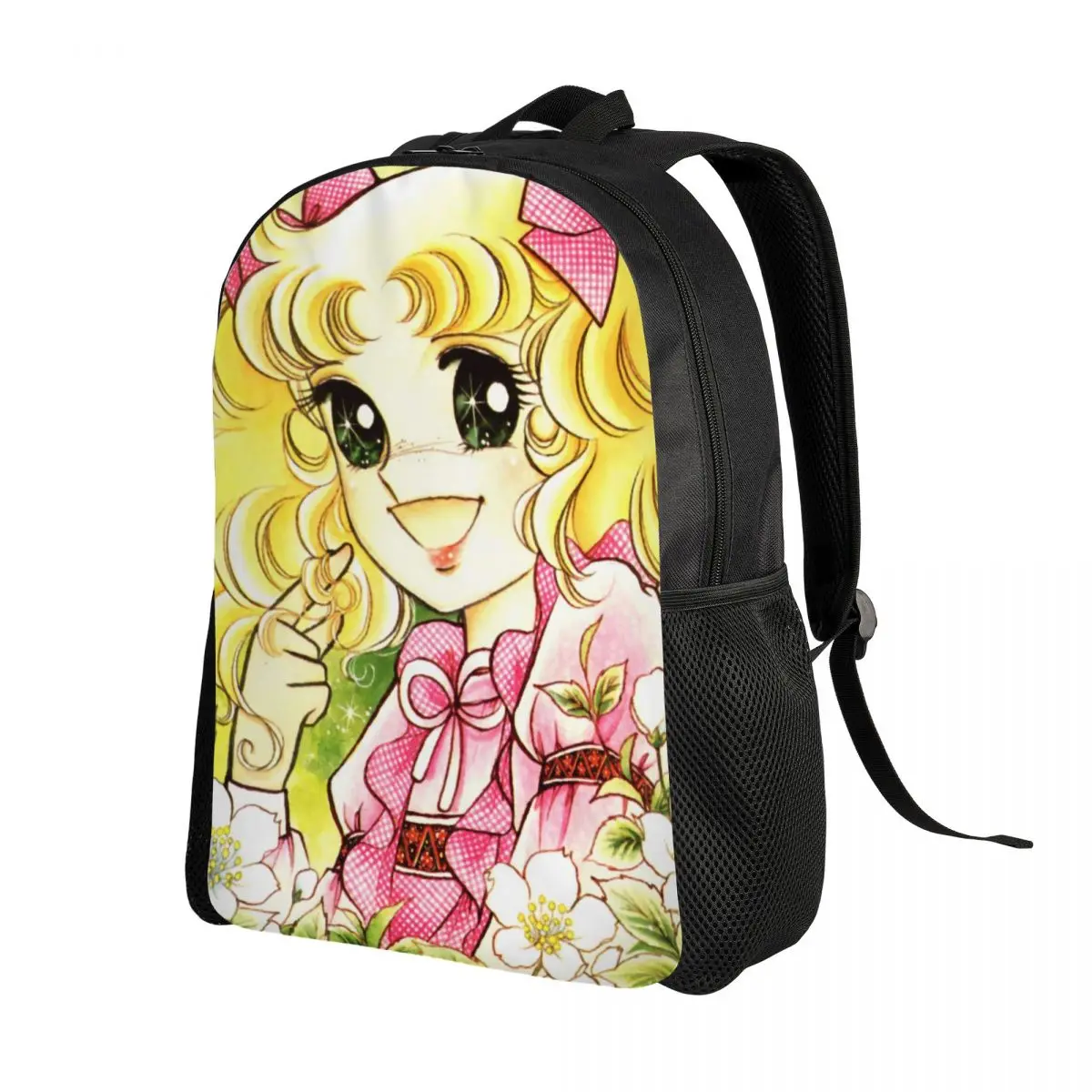 3D Print Candy Candy Backpacks for Boys Girls Japan Anime Manga College School Travel Bags Women Men Bookbag Fits 15 Inch Laptop