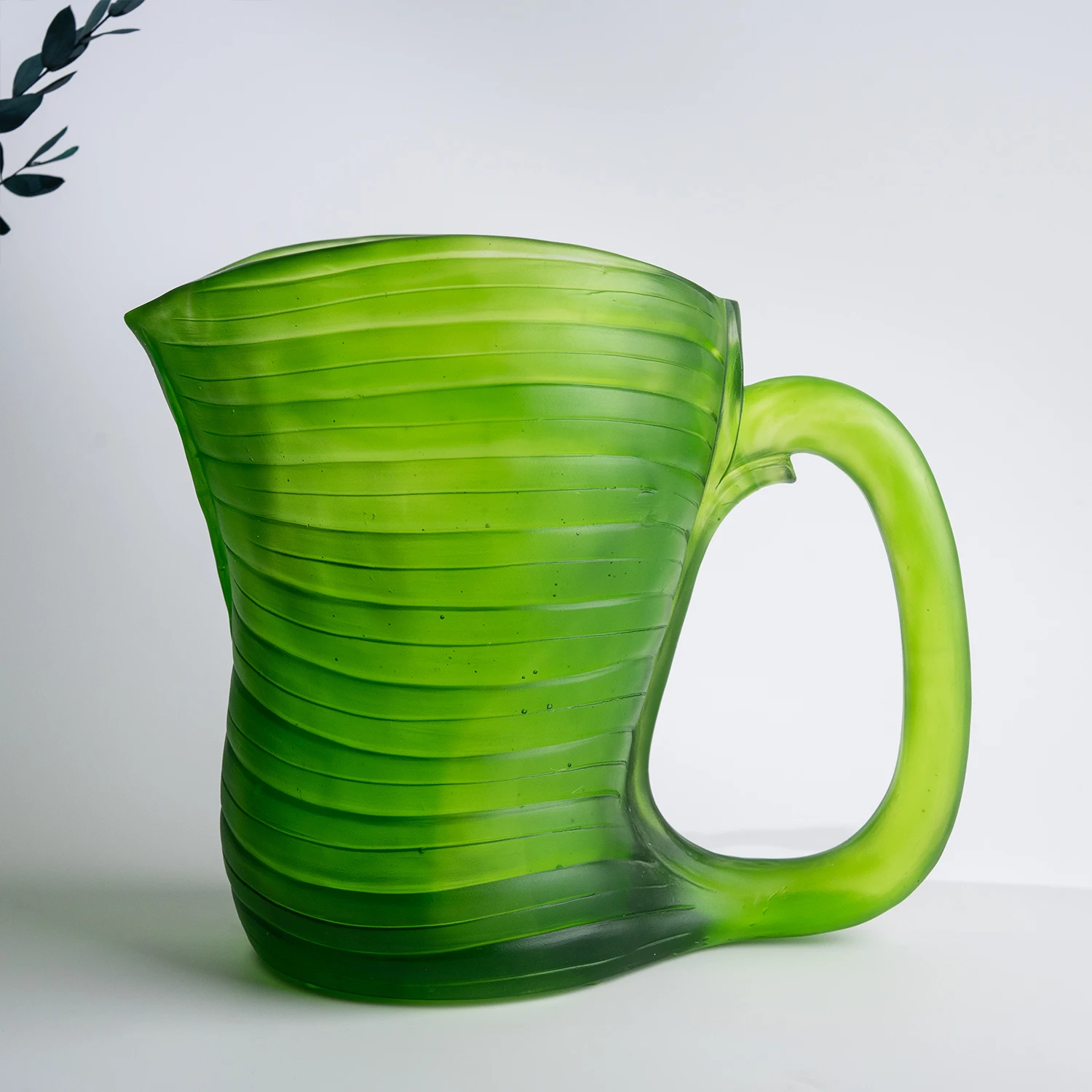 %W# n Design Handmade Green Crystal Flower Vase   High Quality Crystal Craft for Dining Table  Living Room Flower Arrangement