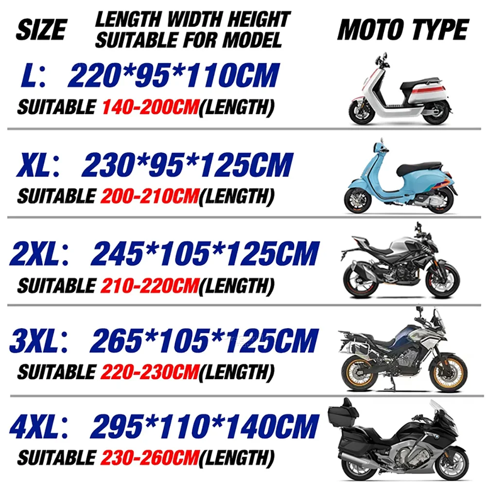 For Honda NT1100 NT 1100 2022 2023 Motorcycle Cover Thick 210D Waterproof Outdoor Uv Protective Dust Rain Sunshade All Season