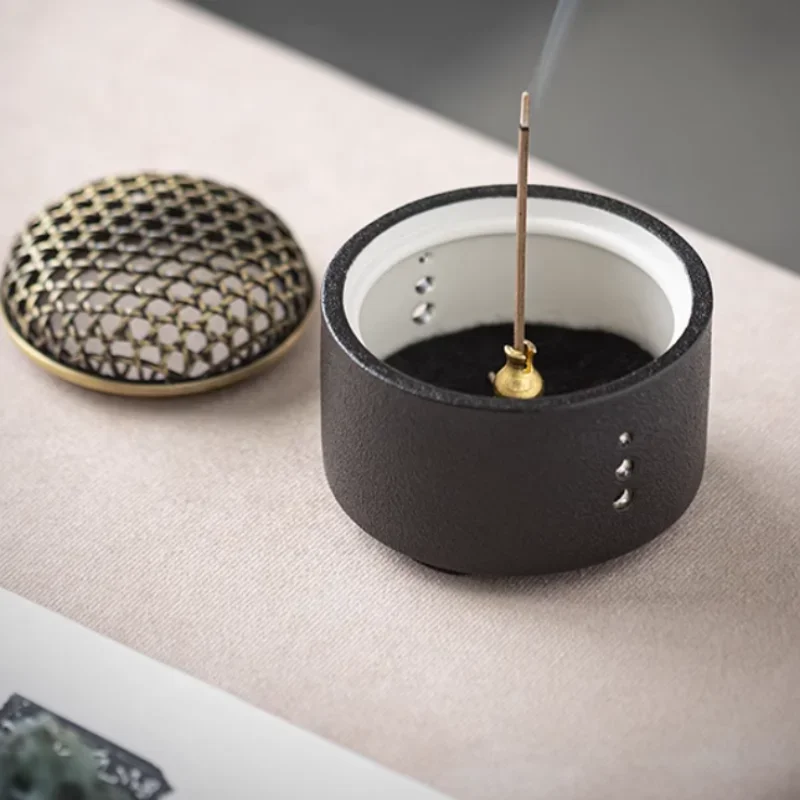 

Креативная керамическая подставка для благовоний - Дезодорирующая курильница для дома - Ароматерапевтическая тарелка для йоги, курильница для благовоний