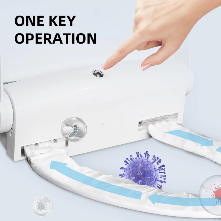 High quality heating electric automatic smart toilet seat replaceable film, with slow closing cover, 220V AC