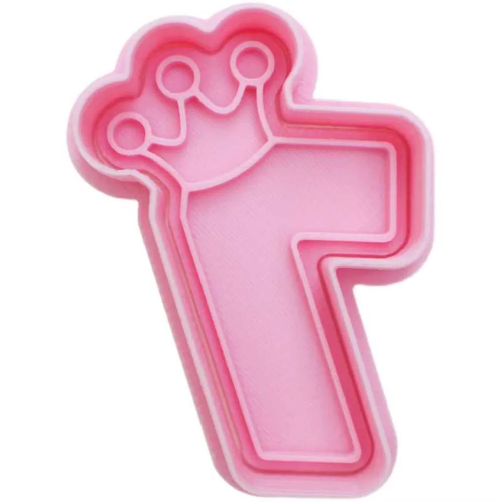 Number Cookie Mold Stamp Happy Birthday Cookie Cutters Biscuit Mold Kitchen Baking Pastry Bakeware DIY Tools