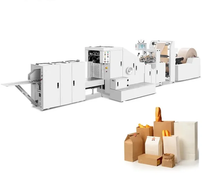 Fully Automatic Kraft Paper Bag Making Machine For V Bottom Bags