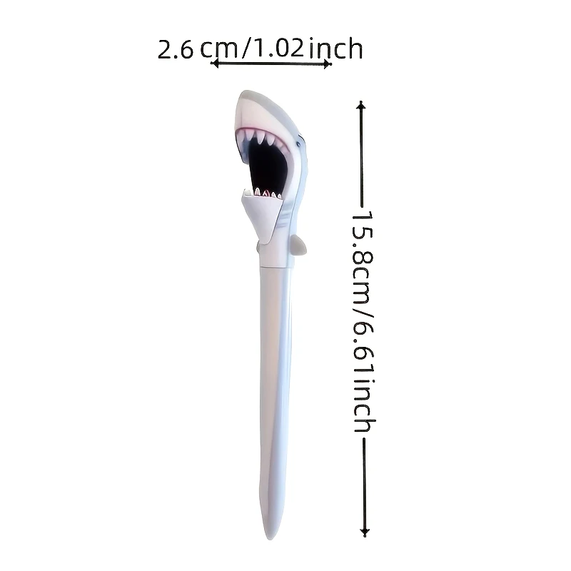 

1 Pcs Great White Shark Shape Ballpoint Pen,Gift For Kids Student, Large Mouth Shark Pen,Cartoon Stationery,Ofiice Stationery