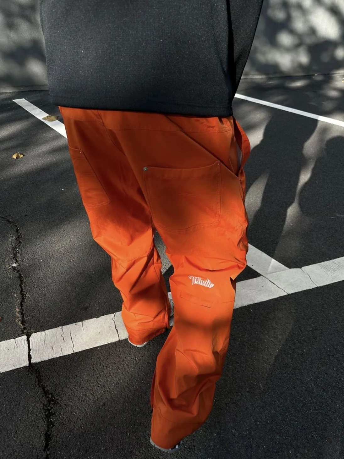 American Style Commuter Outdoor Khaki Work Pants Men's Loose Casual Design Three-Proof Knife Bend Casual Pants
