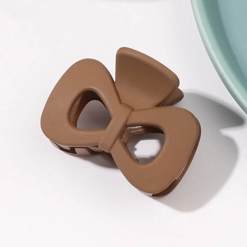 New Fashion Small Geometry Solid Colour Clip Hairpin for Women
