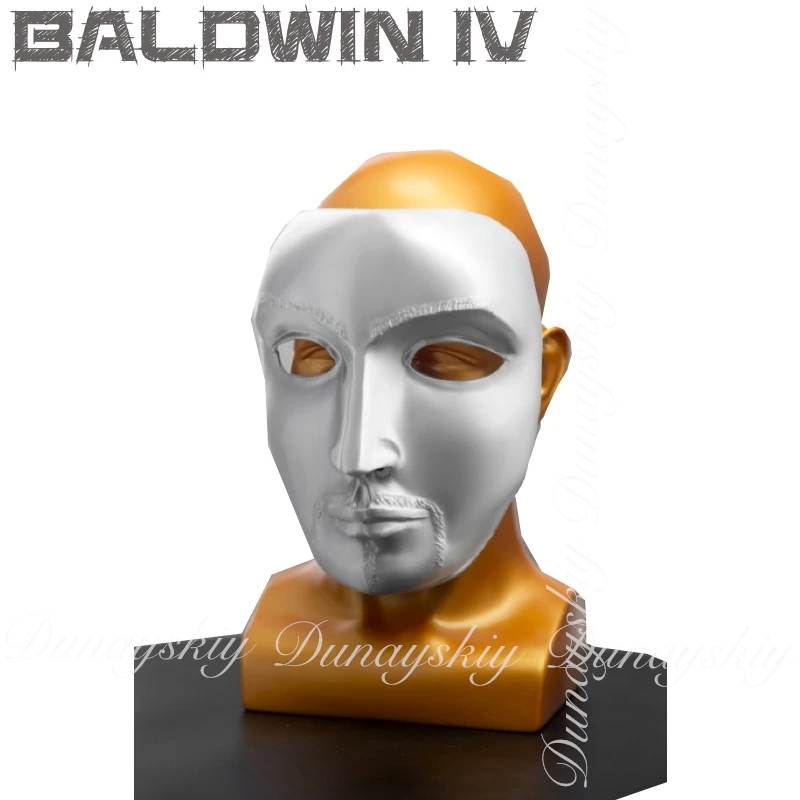 قناع الهالوين Baldwin IV قناع تنكري مضحك وجه أقنعة نمط لامعة وطباعة ثلاثية الأبعاد أزياء تنكرية فردية