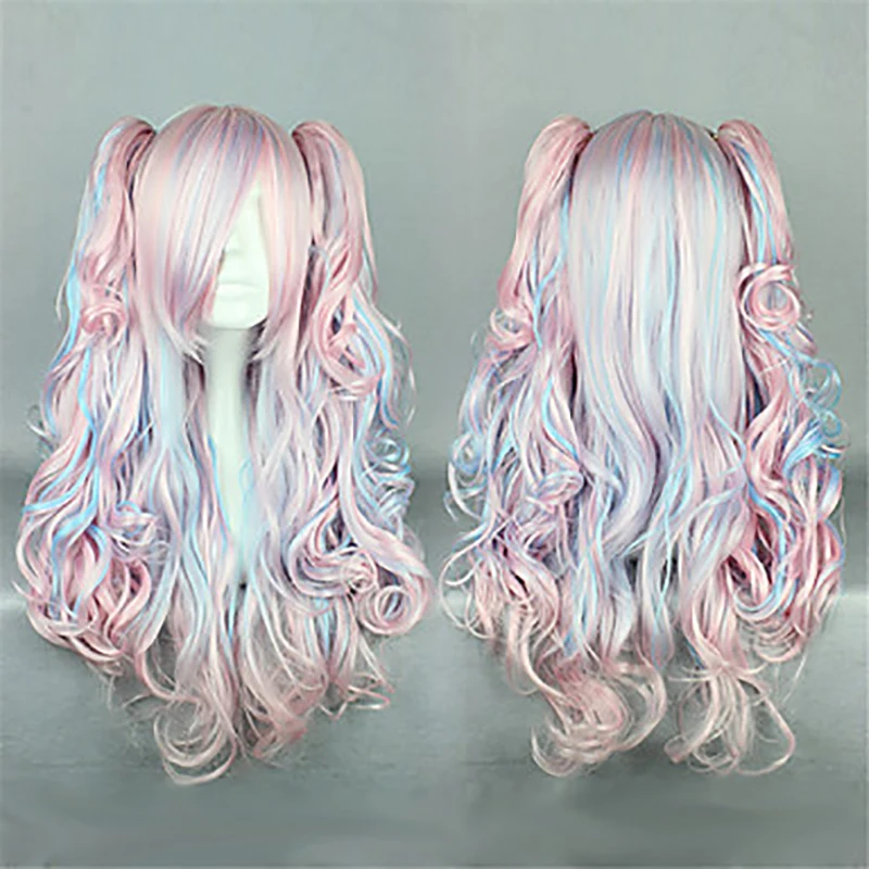 

HAIRJOY Synthetic Hair Lolita Wigs Sweet Lolita Dress Pink Lolita Wig Cosplay Wigs Patchwork Wig Halloween Wigs