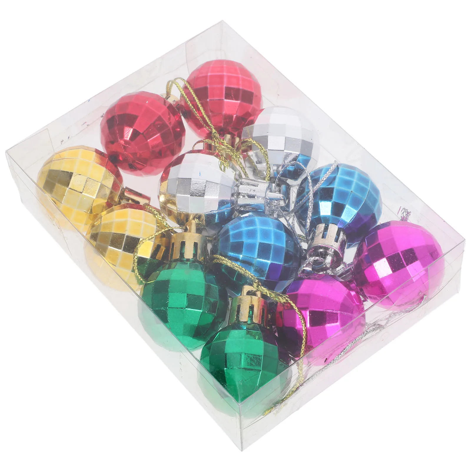 

12 Pcs Ornament Christmas Ball Pendant Tree Decorations Balls Ornaments for Shape