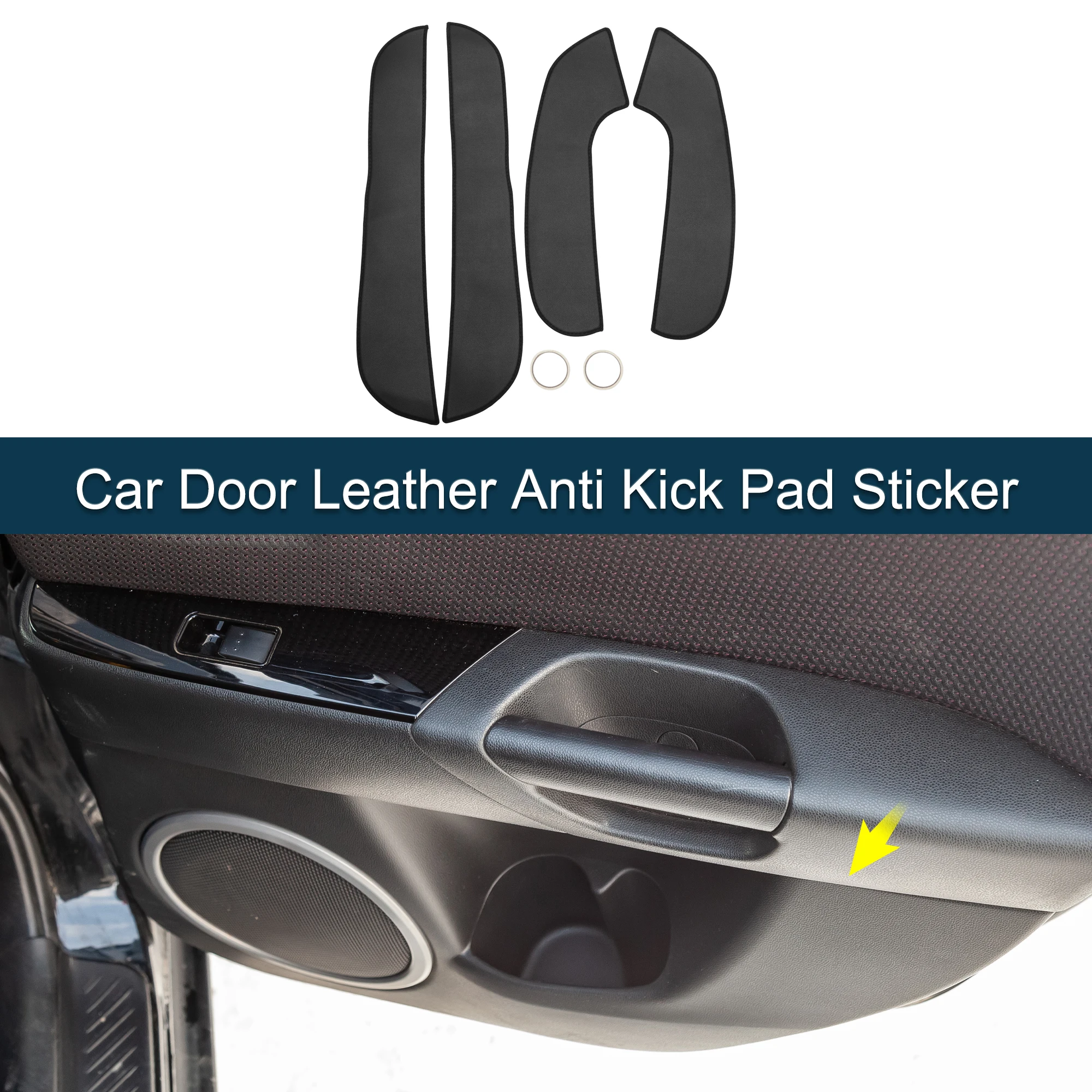 

UXCELL Car Door Leather Anti Kick Pad Sticker for BMW 5 Series 11-17 Short Wheelbase