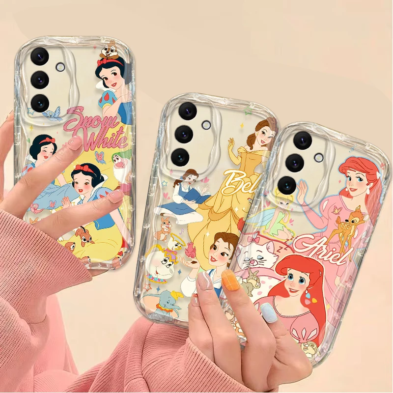 Disney princesa linda capa para samsung galaxy a16 a06 a55 a35 a25 a15 a05 a05s a54 a34 a24 a14 a73 a53 a33 a23 a13 a52 a32 a22