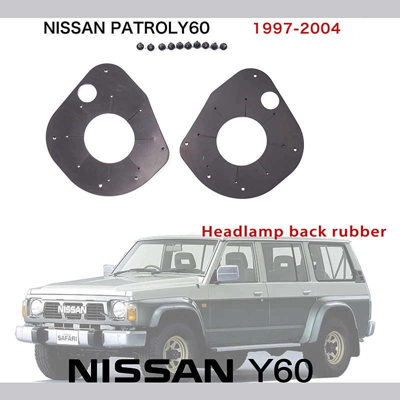 For Nissan Patrol Y60 Headlight Rear Spacer with Buckle Y60 Headlight Replacement Parts