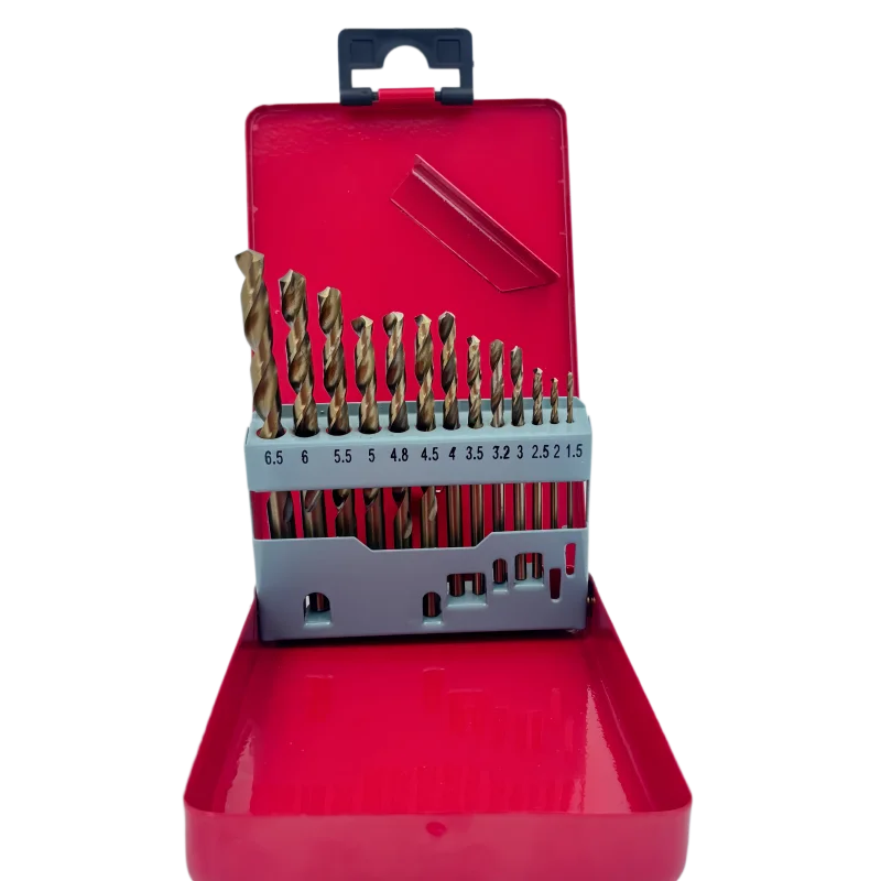13PCS HSS Twist Drill Bit Set 1.5‑6.5mm Split Point Drill Bits for Wood PVC Acrylic with Storage Case