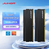 JUHOR Ram DDR5 32GB(16GBX2) 6000MHz 6400MHz DDR5 6400MHz Memoria Ram para computadora de escritorio