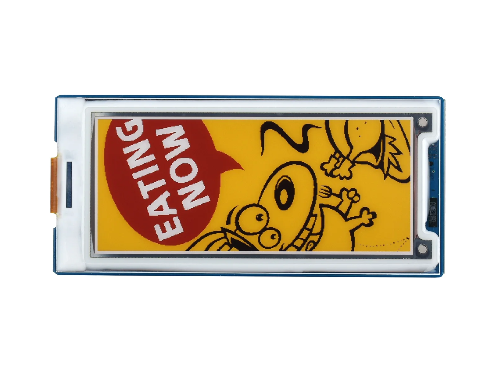Waveshare 3inch E-Paper Module (G), 400 × 168, Red/Yellow/Black/White Low Power, Wide Viewing Angle, Paper-Like Effect
