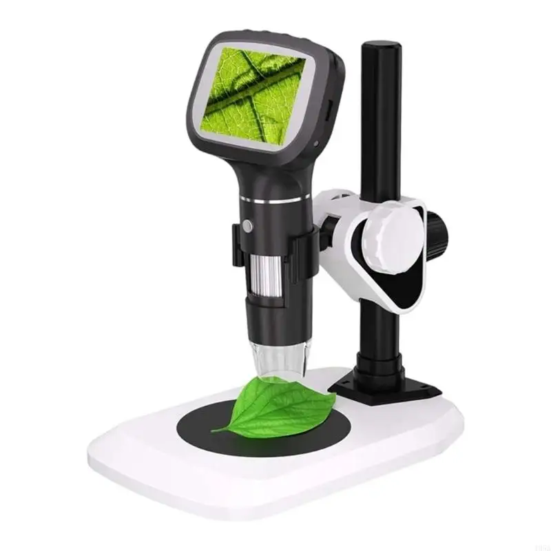 Kids Educational Microscope with 2.4 Inch Display & 1600X Enlarge for Biology Study 